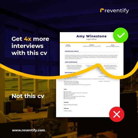 Reventify Leverages Technology To Create The Perfect CV In 10 Minutes