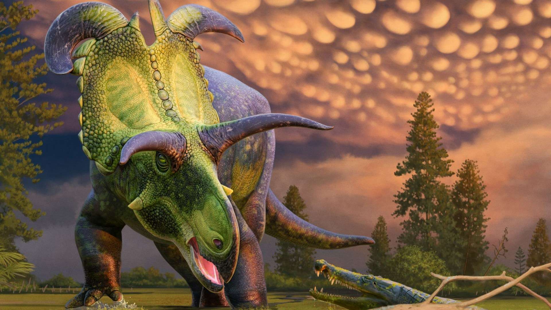 Fearsome new dinosaur discovered with FOUR colossal blade-like horns that roamed Earth 78million years ago