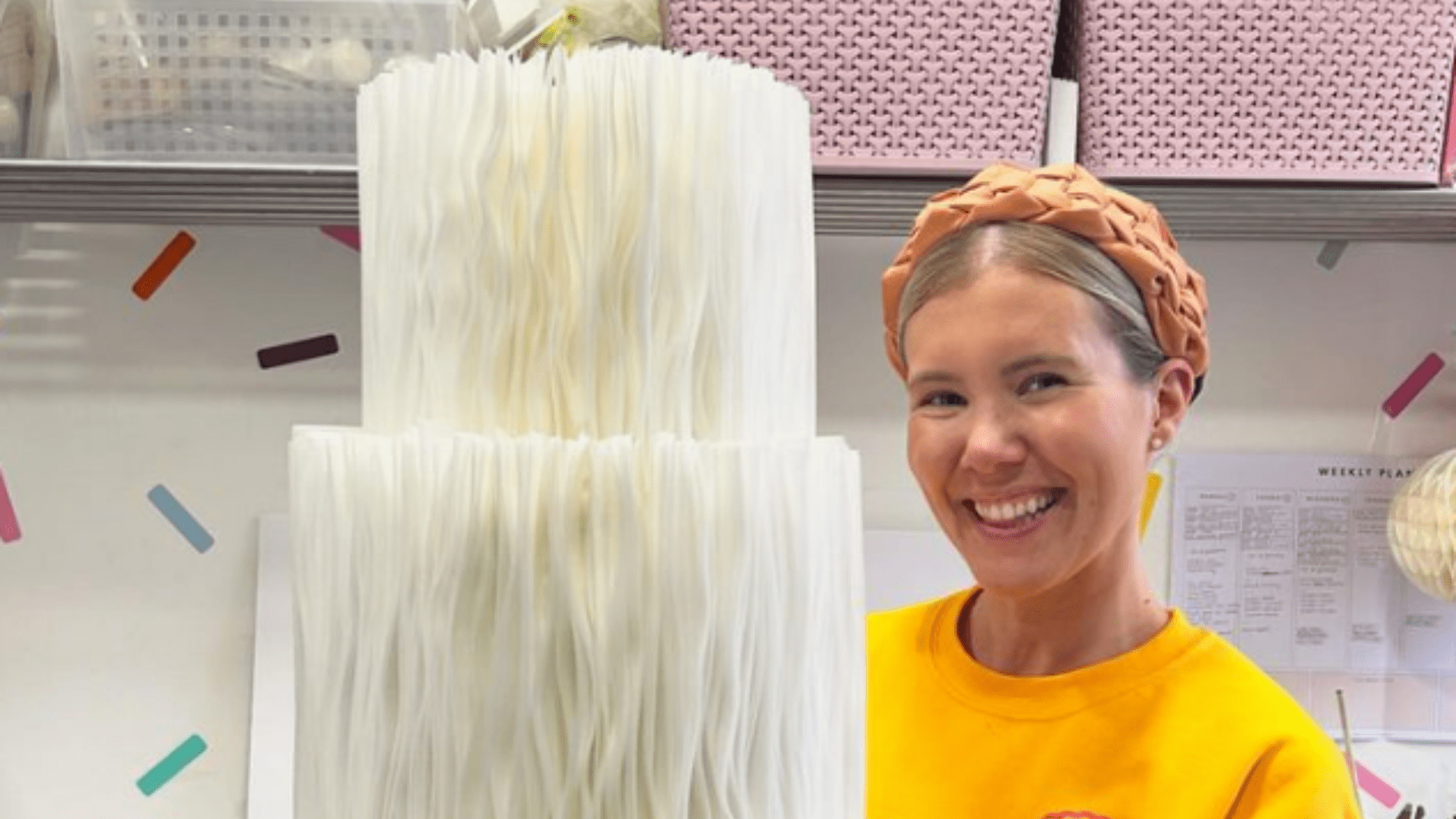 I made the wedding cake for ex-Rangers star’s intimate ceremony – it has 1,700 intricate details & took 2 days to create