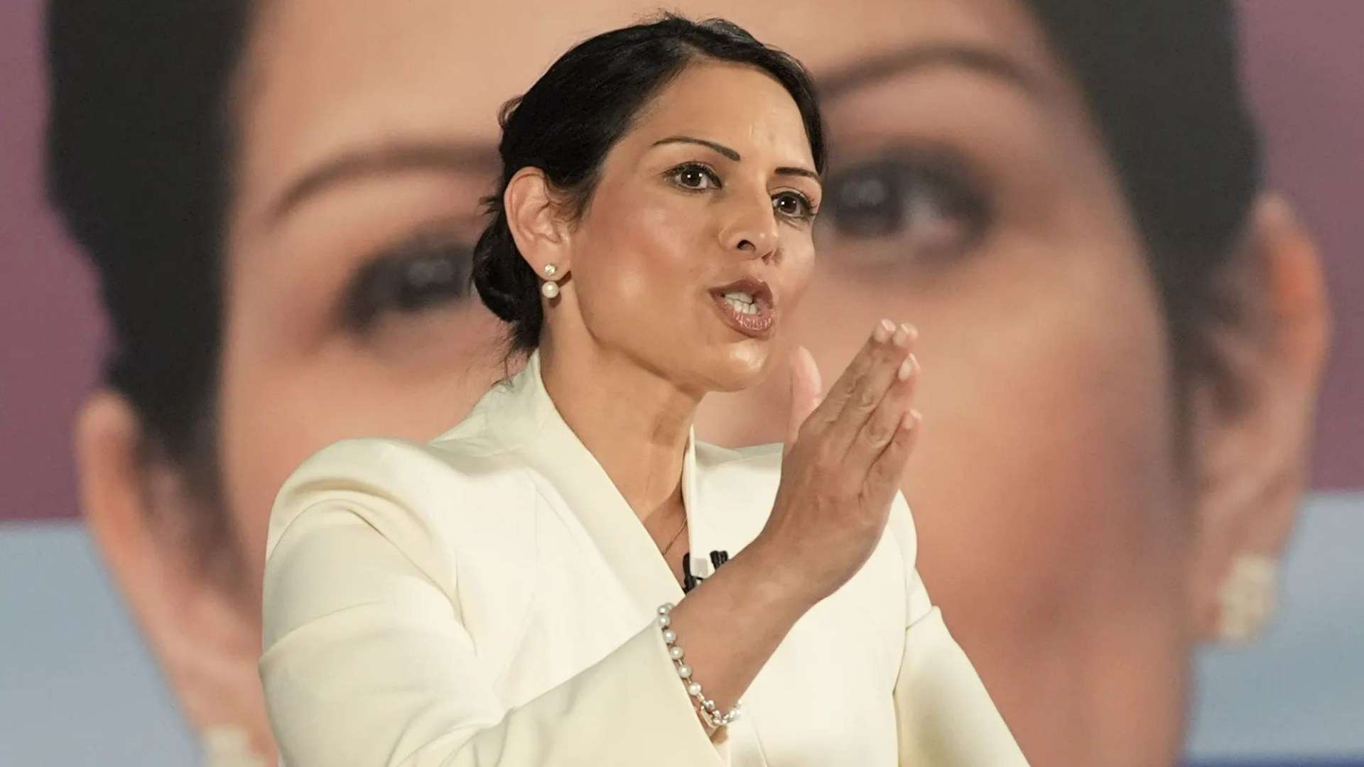 ‘Feeble’ Starmer can replace Thatcher portrait with a picture of ME, Priti Patel says at her Tory leadership launch