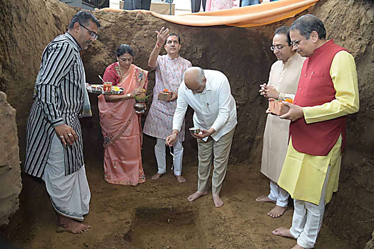 Ground laying ceremony of National Institute of Mass Communication and Journalism (NIMCJ) campus in Ahmedabad