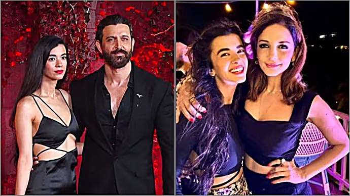 Hrithik arrives at ex-wife's birthday party with girlfriend