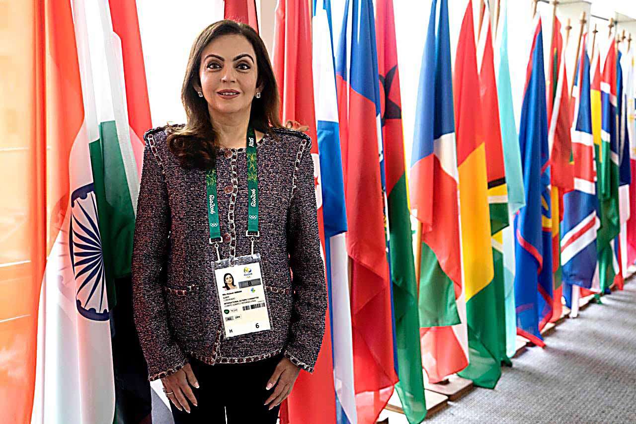 Nita Ambani was unanimously re-elected as a member of the IOC