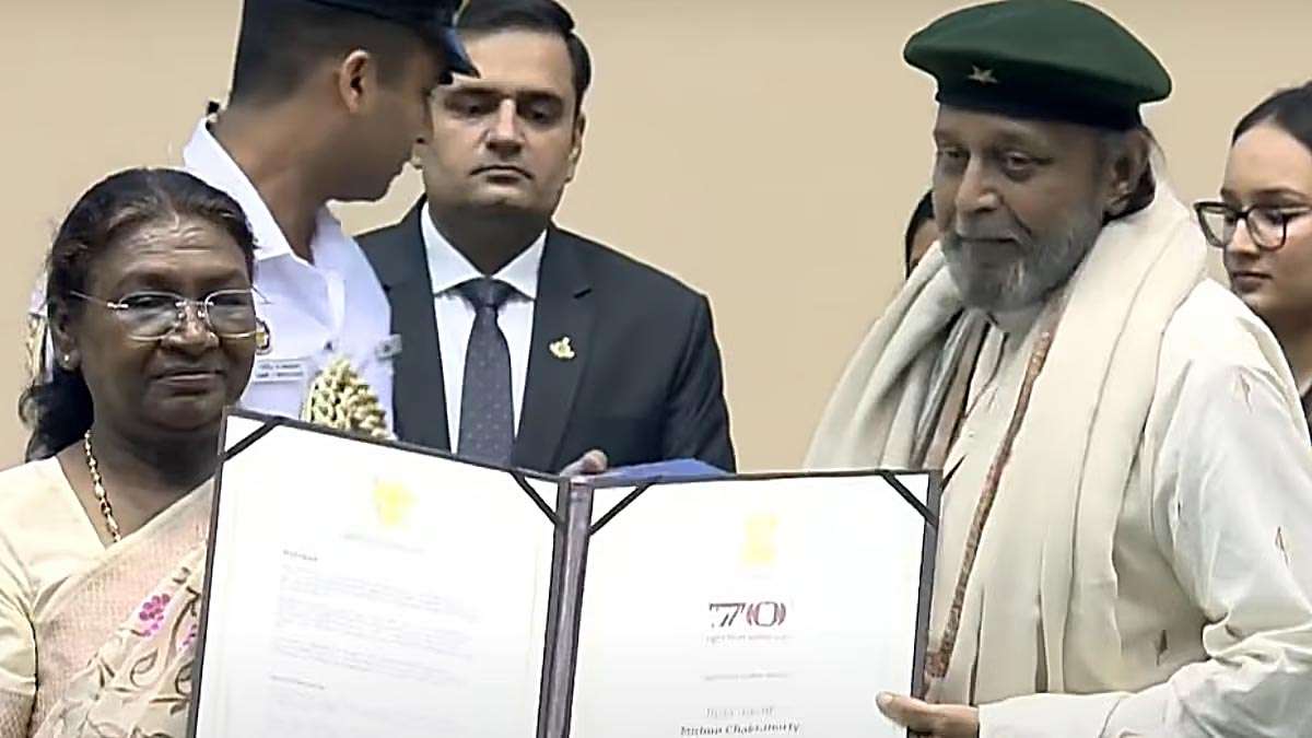 Veteran actor Mithun Chakraborty received the Dadasaheb Phalke Award