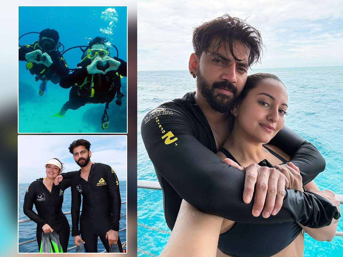 The actress was seen having an underwater romance with her husband The actress was seen having an underwater romance with her husband