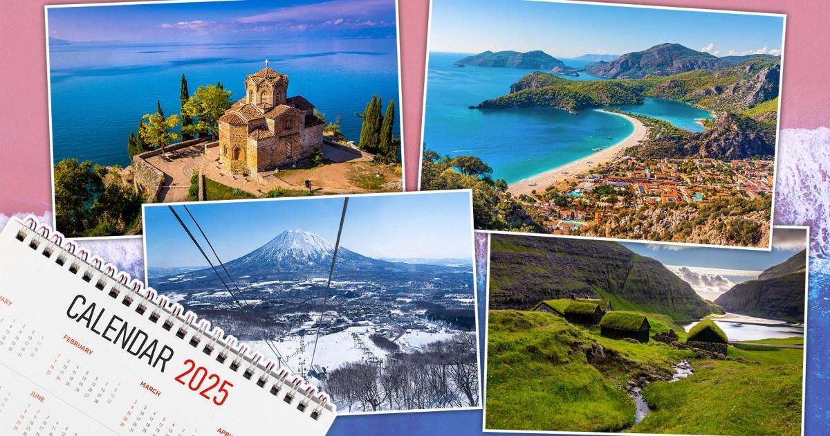 The 2025 Metro travel calendar — best destinations for every month this year